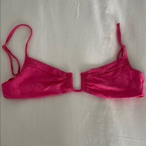 L*Space Peyton Top Vibrant Pink Floral Bralette